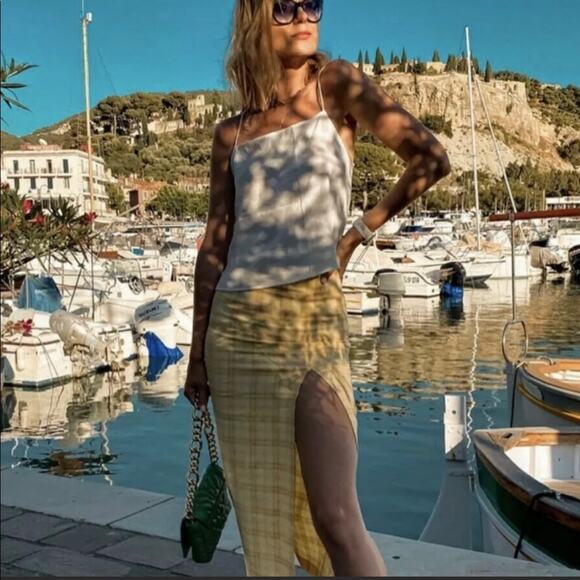 Zara blogger favorite plaid midi skirt - Picture 5 of 13